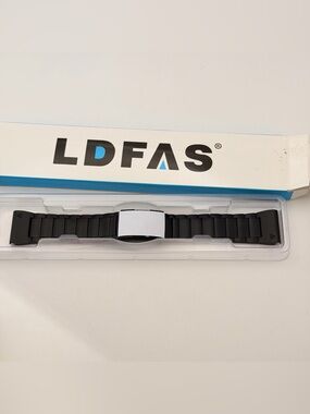LDFAS Garmin 26mm Black Stainless Steel Band, New, High Quality